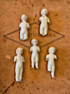 Antique German Frozen Charlottes with Blonde Hair - A1