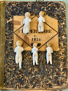 Antique German Frozen Charlottes with Blonde Hair - A3