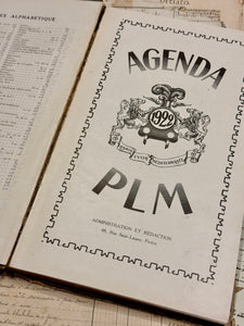 Antique 1922 French Agenda