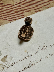 Antique 9ct Gold Cased Intaglio Wax Seal/Fob/Pendant "Answer If You Please"