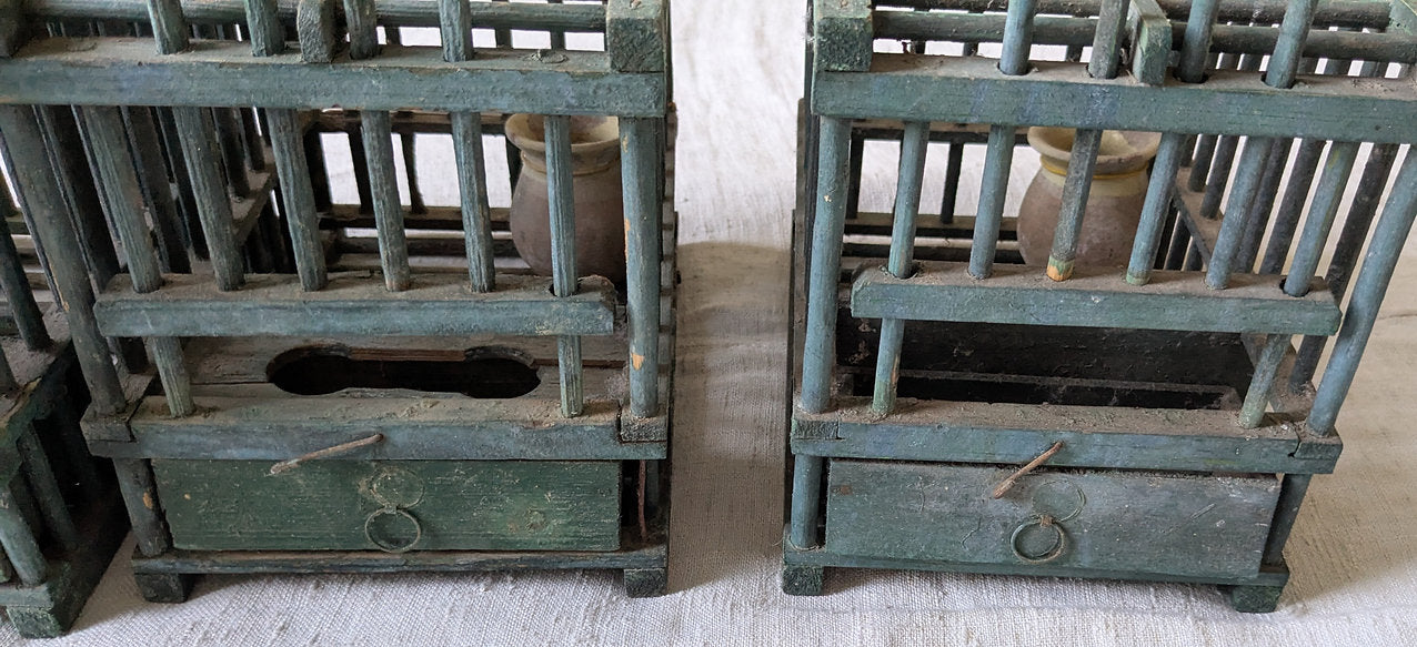 Antique 1800s French Songbird Cages