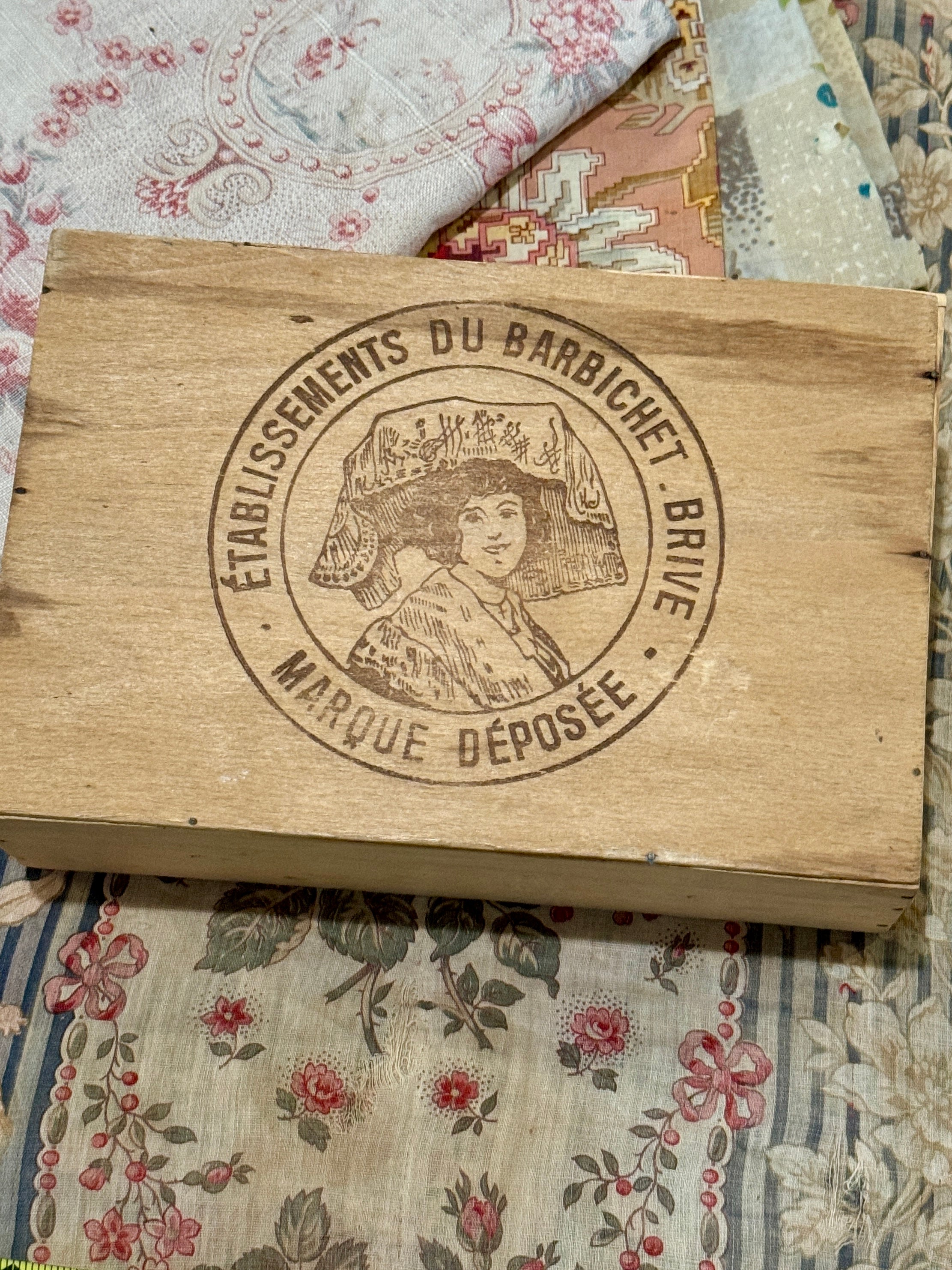 Vintage French Wooden Box