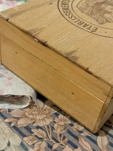 Vintage French Wooden Box