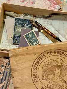 Vintage French Wooden Box