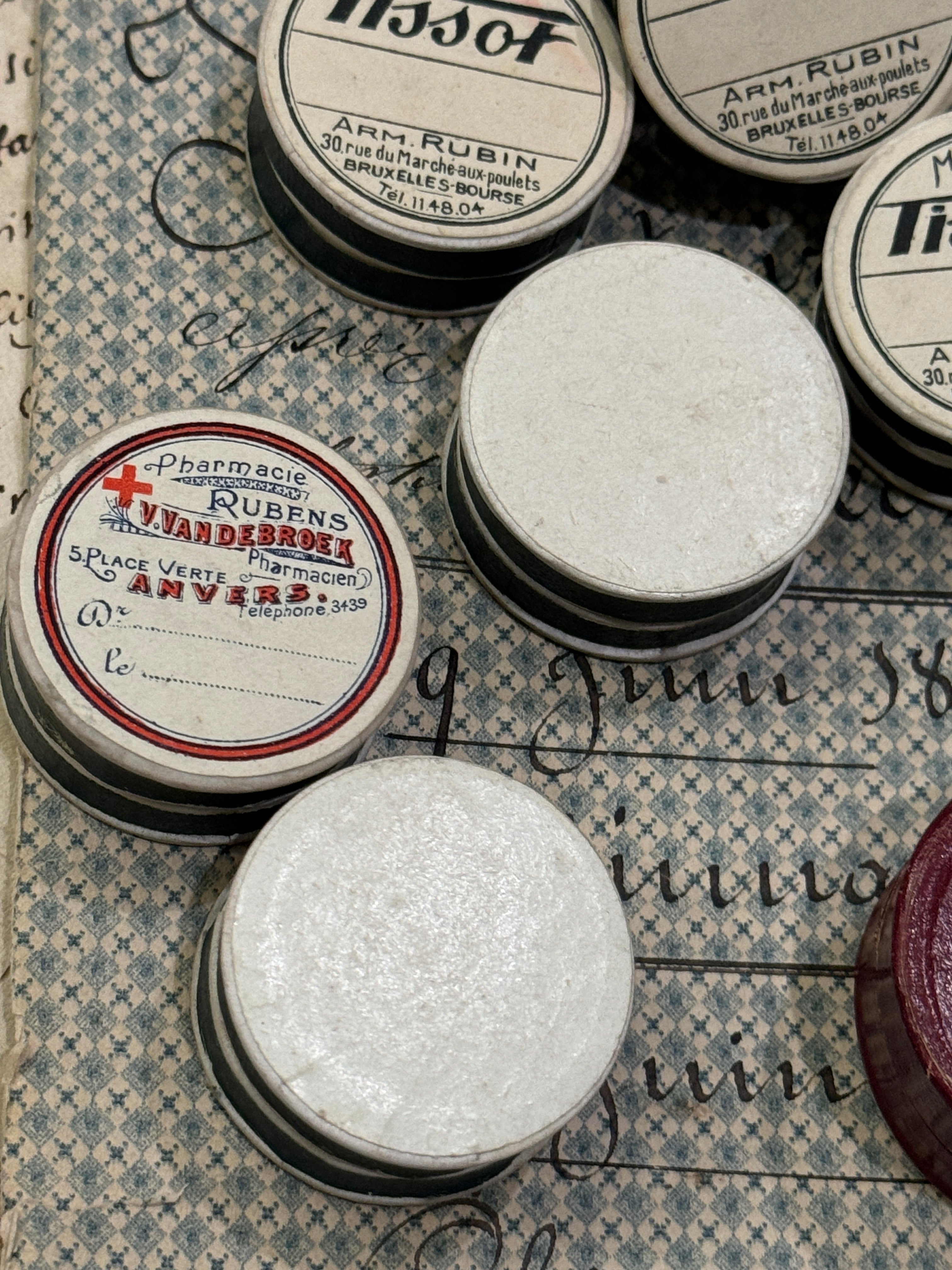 Antique French Apothecary Boxes - ASST.
