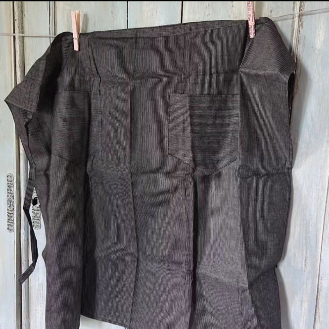 Beautiful 1800's Striped French Waist Apron - Like NEW