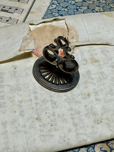 RARE 1700s Antique French Armorial Seal Fob Pendant