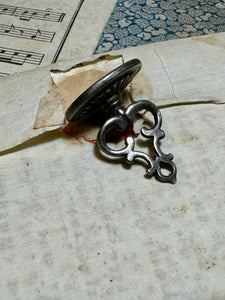 RARE 1700s Antique French Armorial Seal Fob Pendant