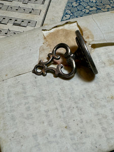 RARE 1700s Antique French Armorial Seal Fob Pendant