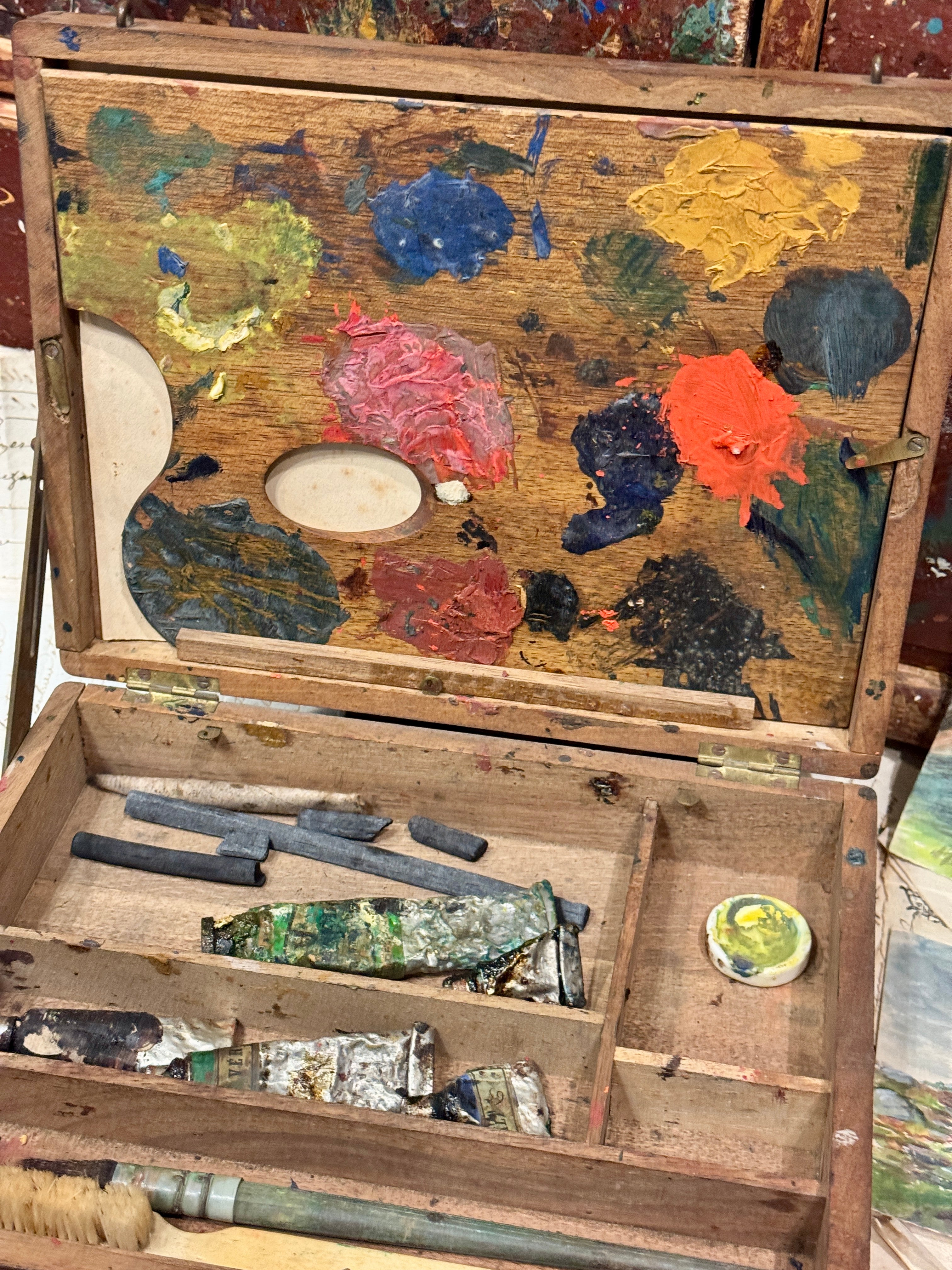 1800s French Paint Box