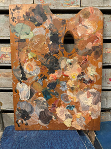 Antique French Artist's Painters Palette - B