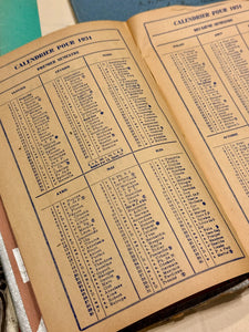 1931 French AUX DAMES DE FRANCE AVIGNON Calaendar/Agenda/Date Book