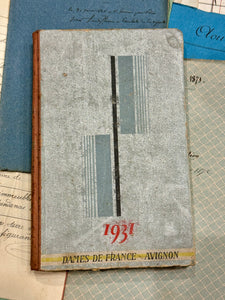 1931 French AUX DAMES DE FRANCE AVIGNON Calaendar/Agenda/Date Book