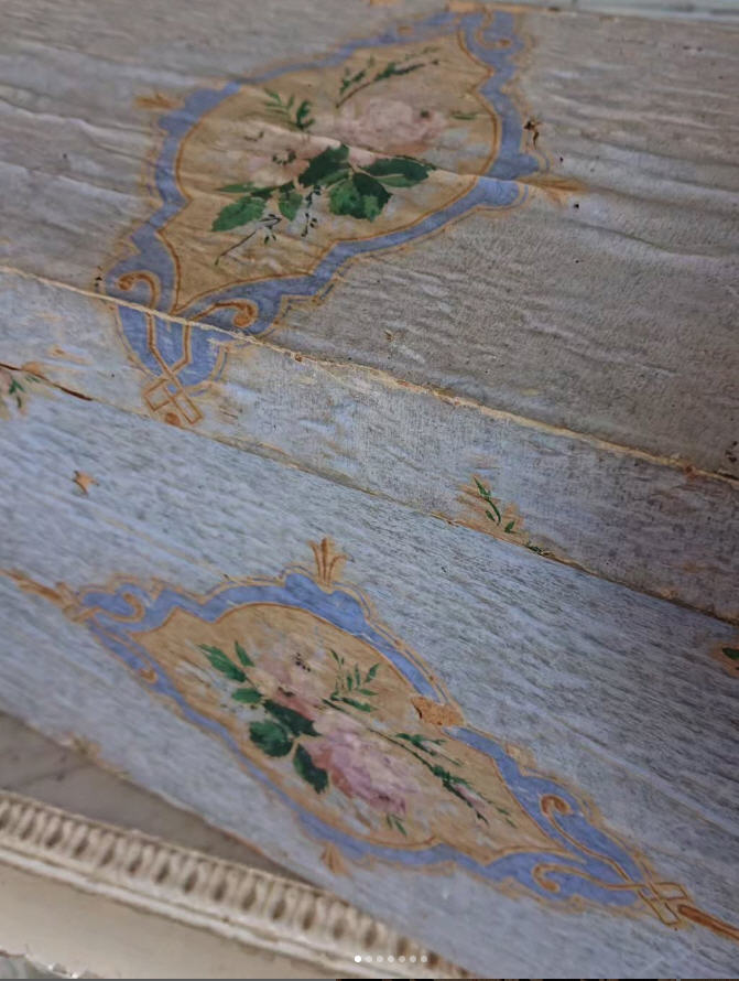 RESERVED Antique 1700s - 1800s French Marriage Chest