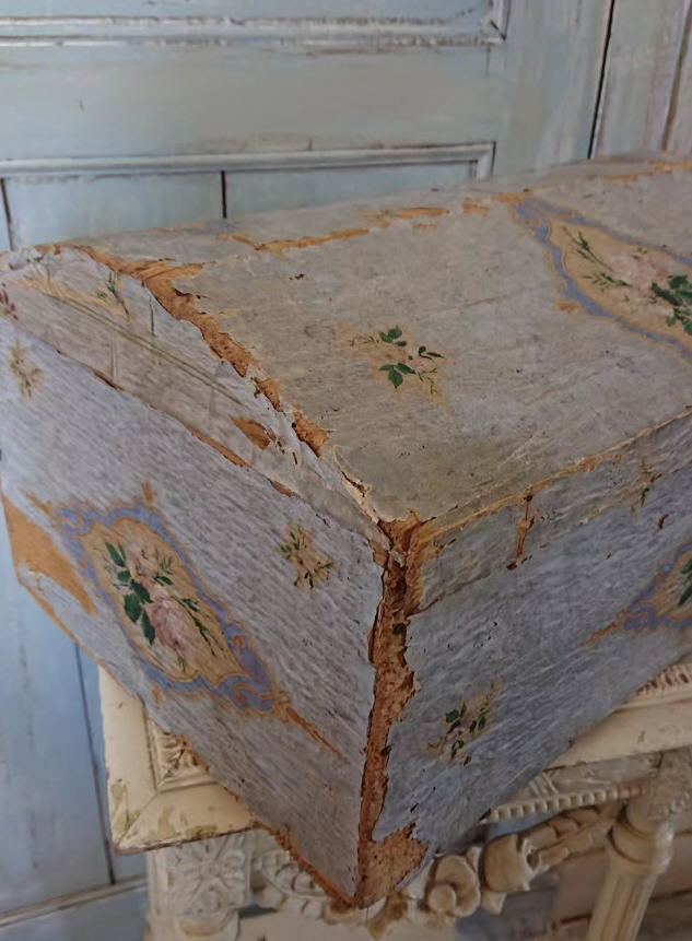 RESERVED Antique 1700s - 1800s French Marriage Chest