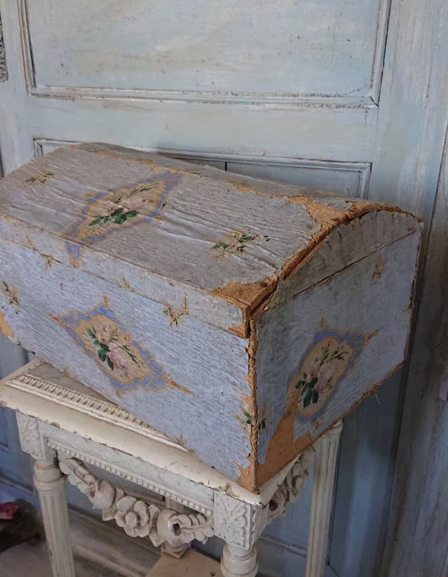 RESERVED Antique 1700s - 1800s French Marriage Chest