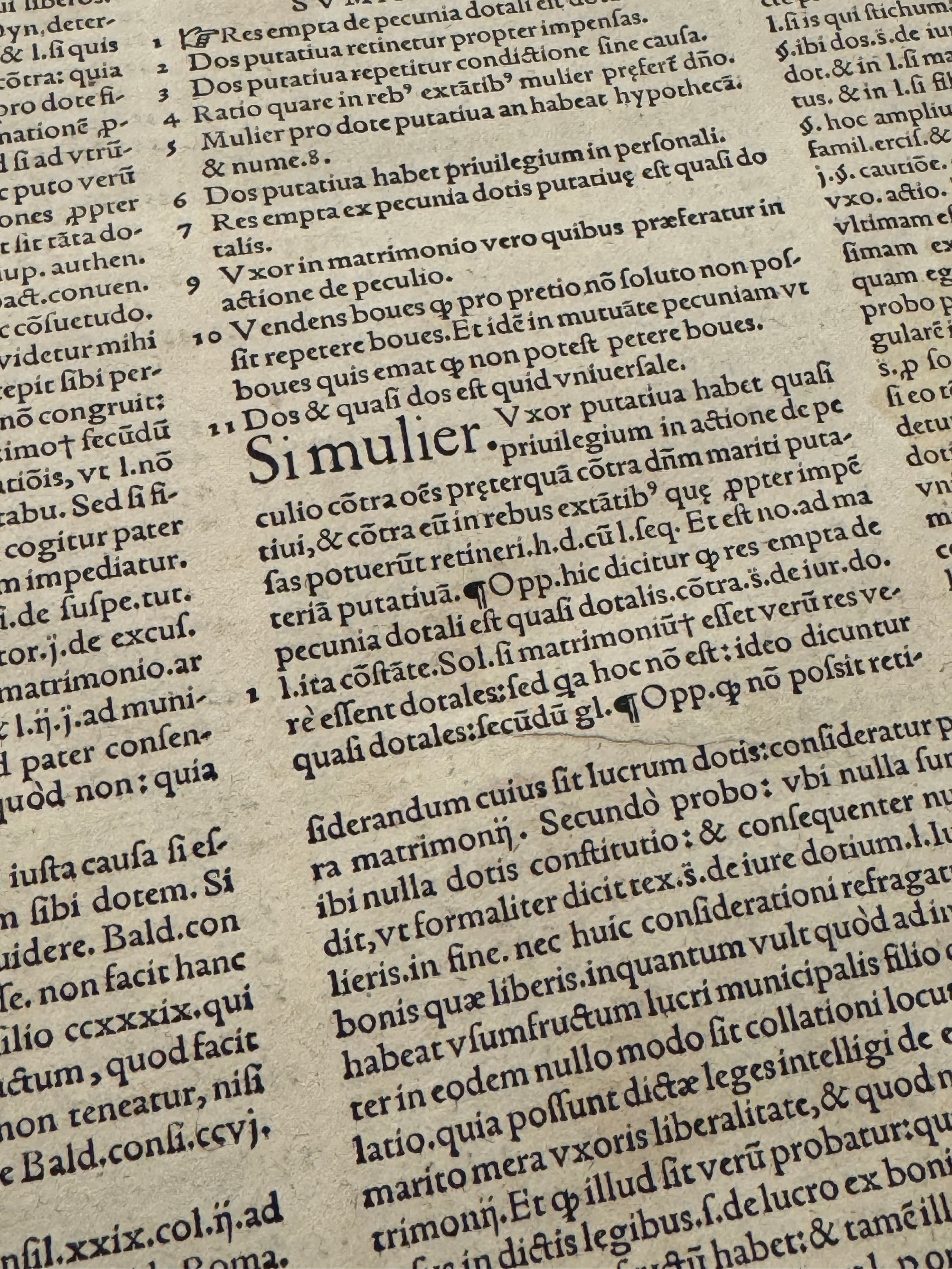 Original Italian Book Pages From 1550 - Set/8