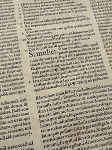 Original Italian Book Pages From 1550 - Set/8