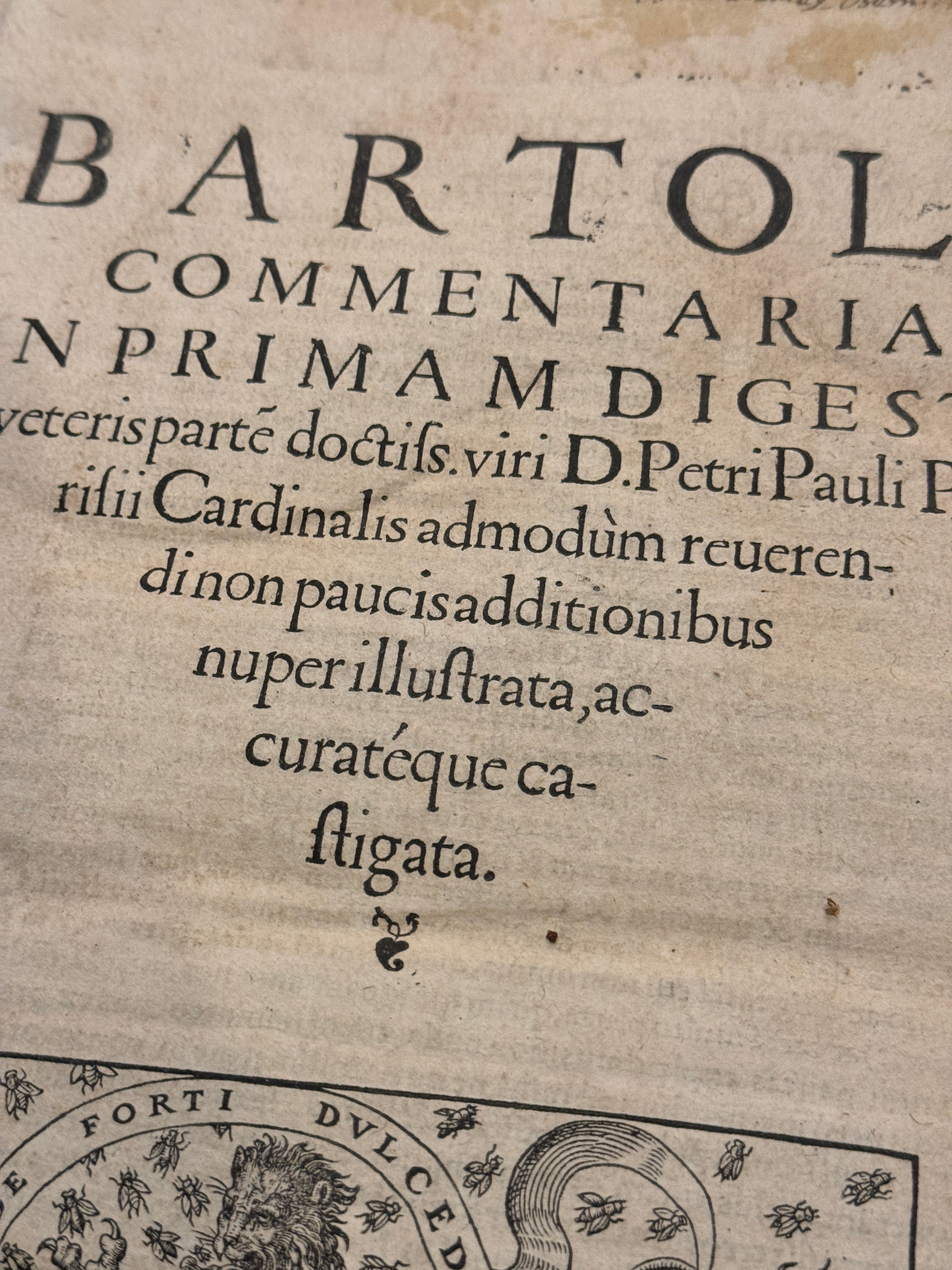 Original Italian Book Pages From 1550 - Set/8