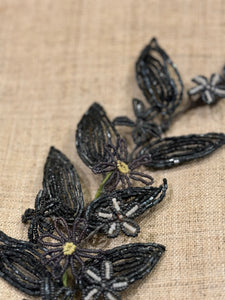 1800's Antique French Beaded Floral Stem