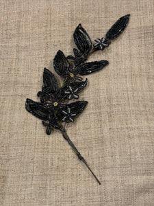 1800's Antique French Beaded Floral Stem