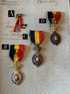 Vintage Medals from Belgium