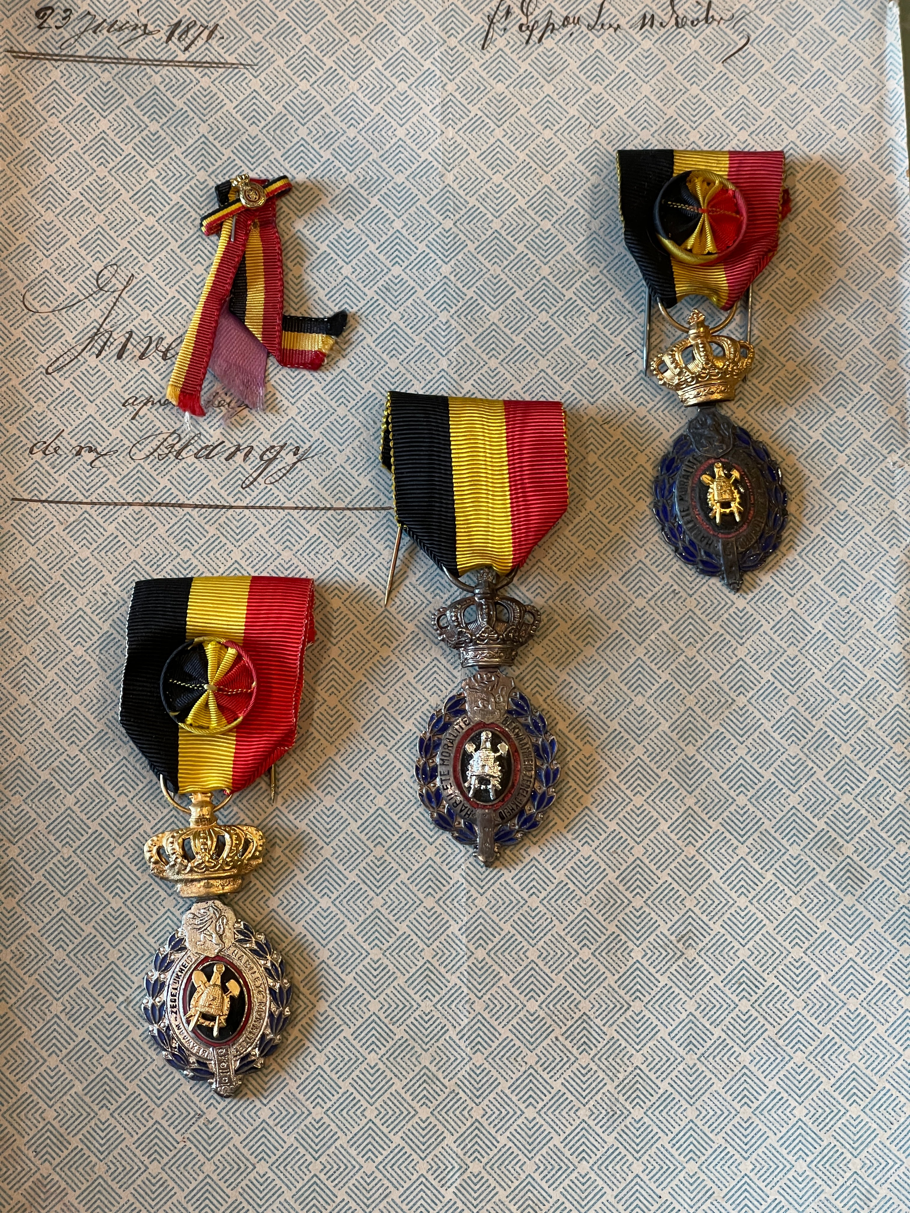 Vintage Medals from Belgium