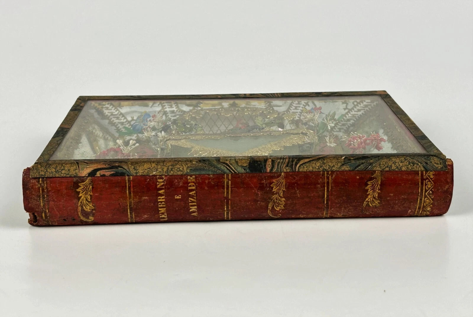 RARE Antique Relic Representing The Sacred Heart Of Jesus