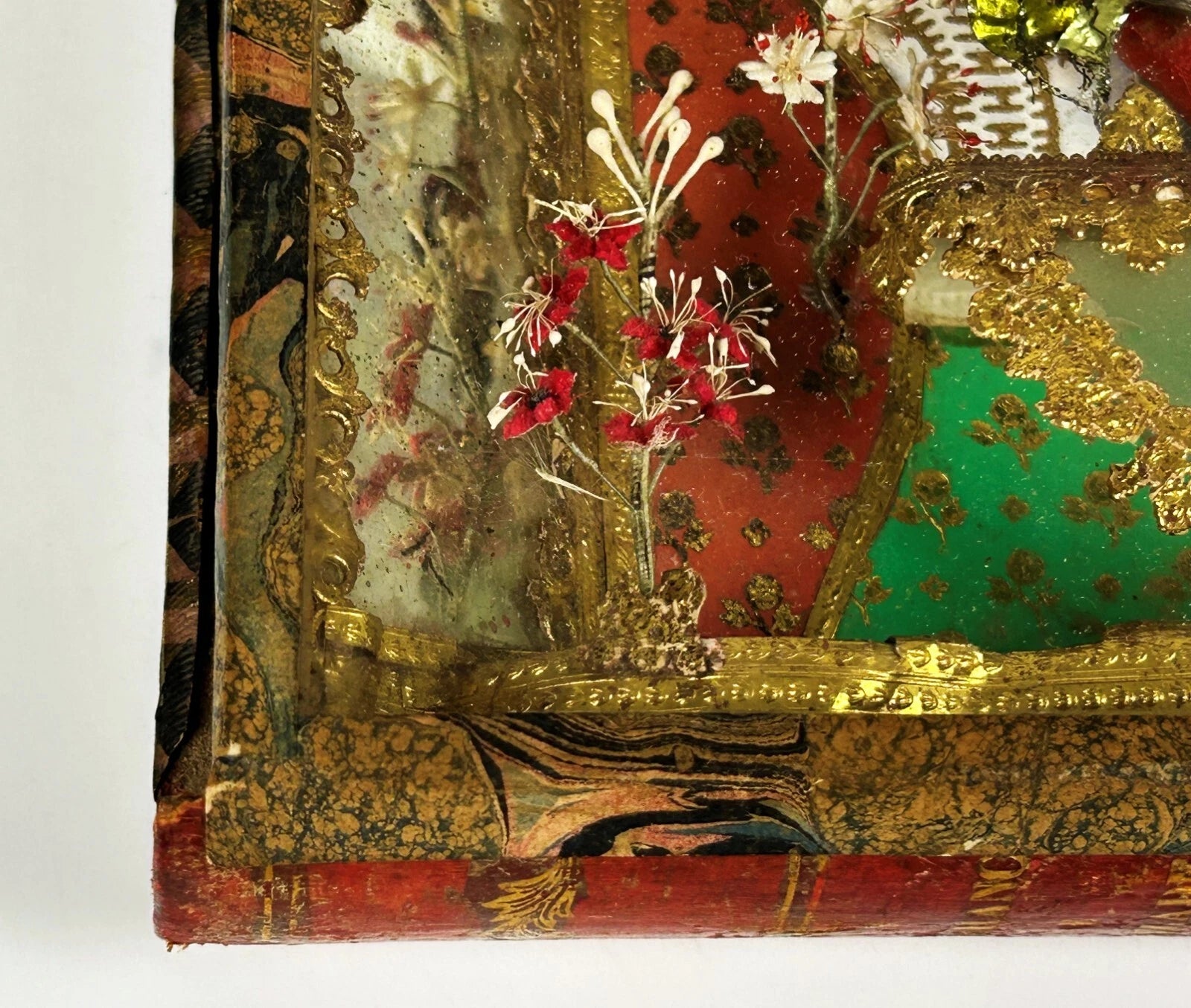 RARE Antique Relic Representing The Sacred Heart Of Jesus