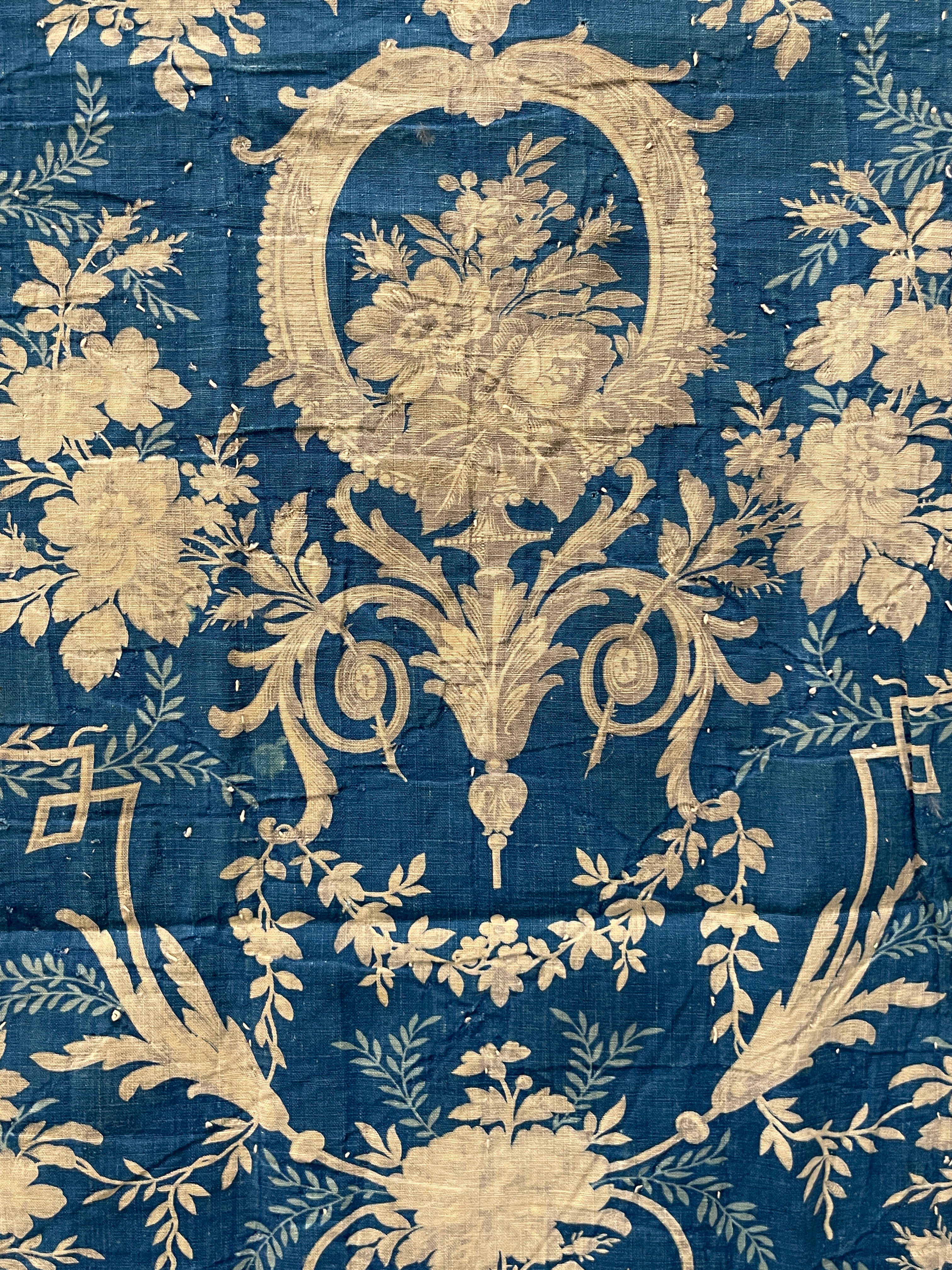 Antique 1800's French Morceau Cotton