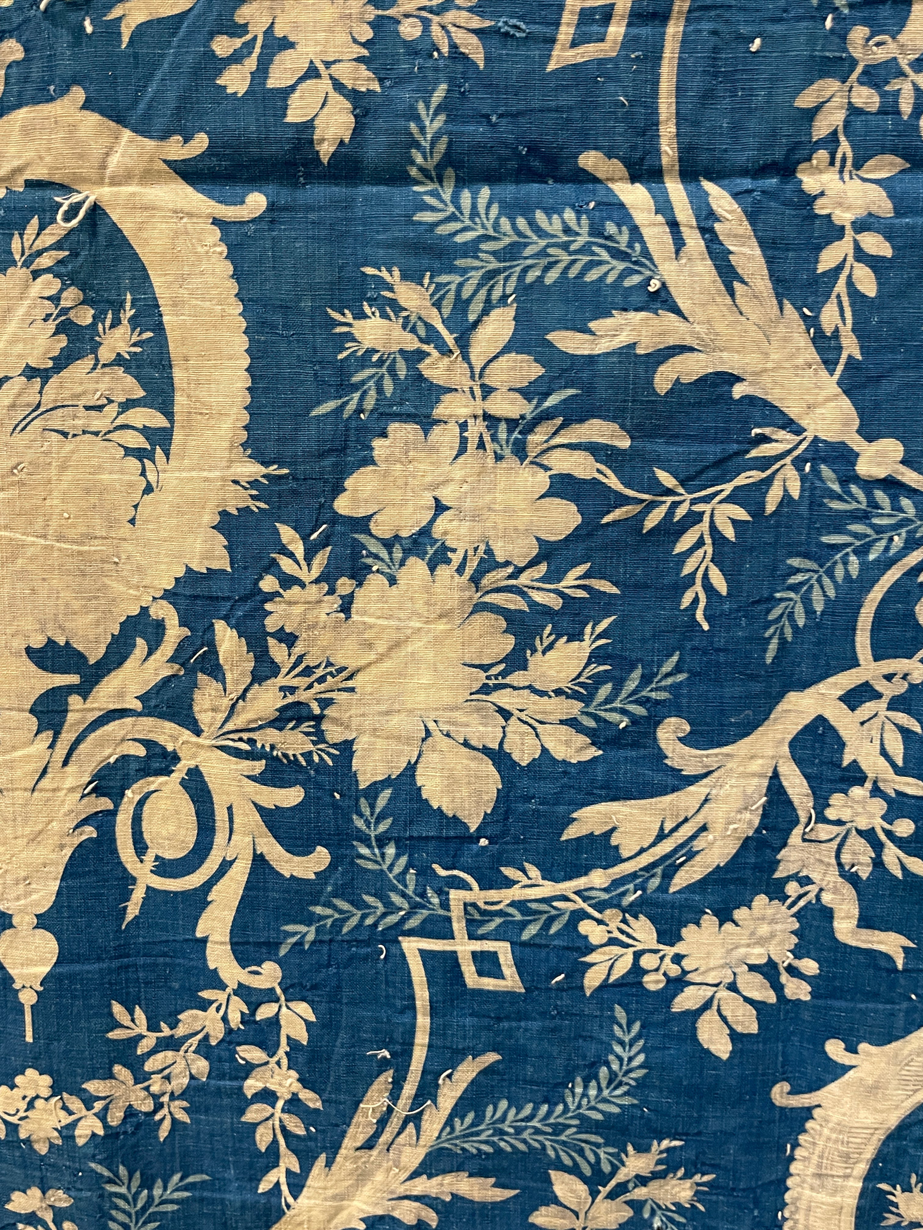 Antique 1800's French Morceau Cotton
