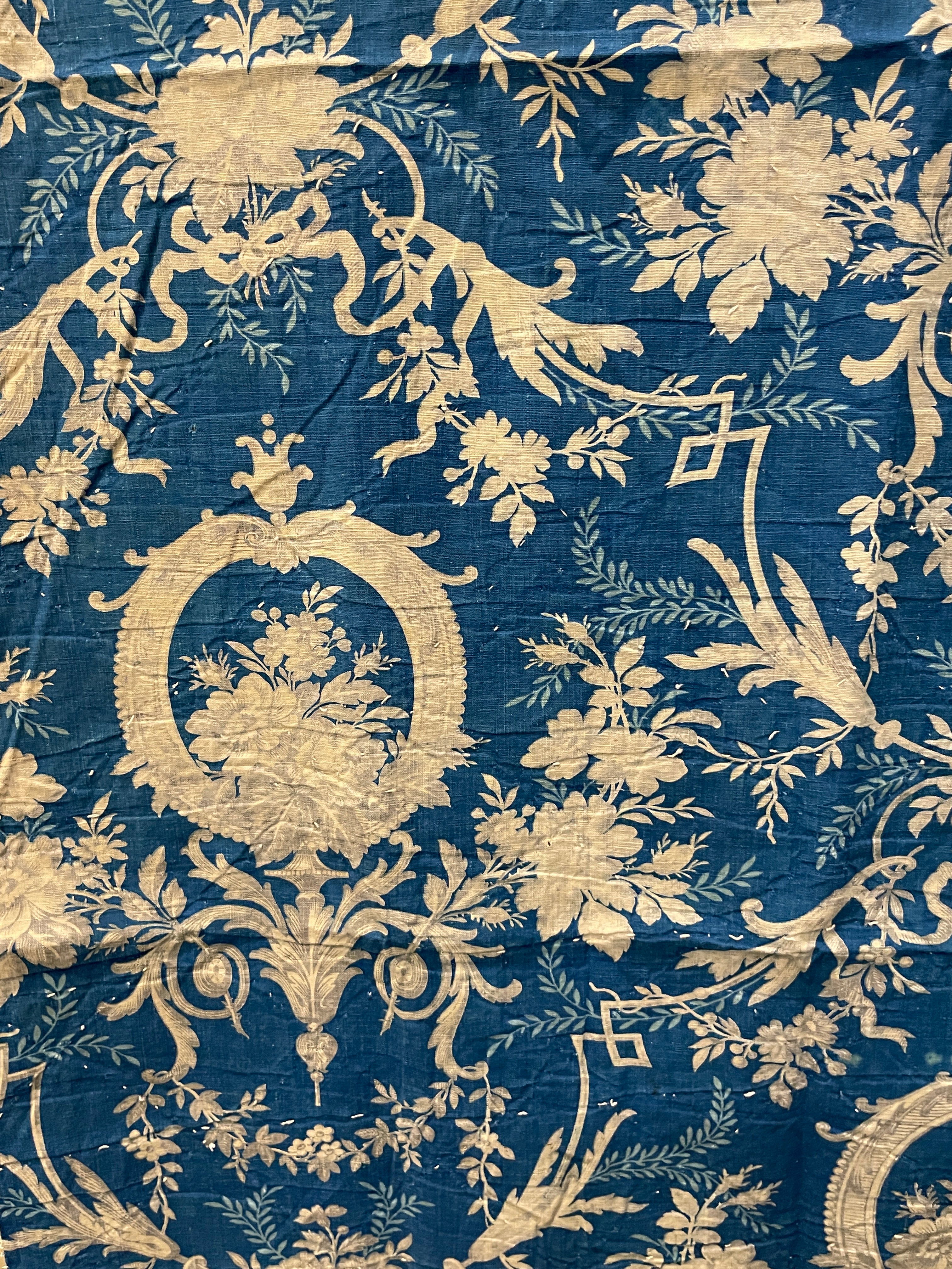 Antique 1800's French Morceau Cotton