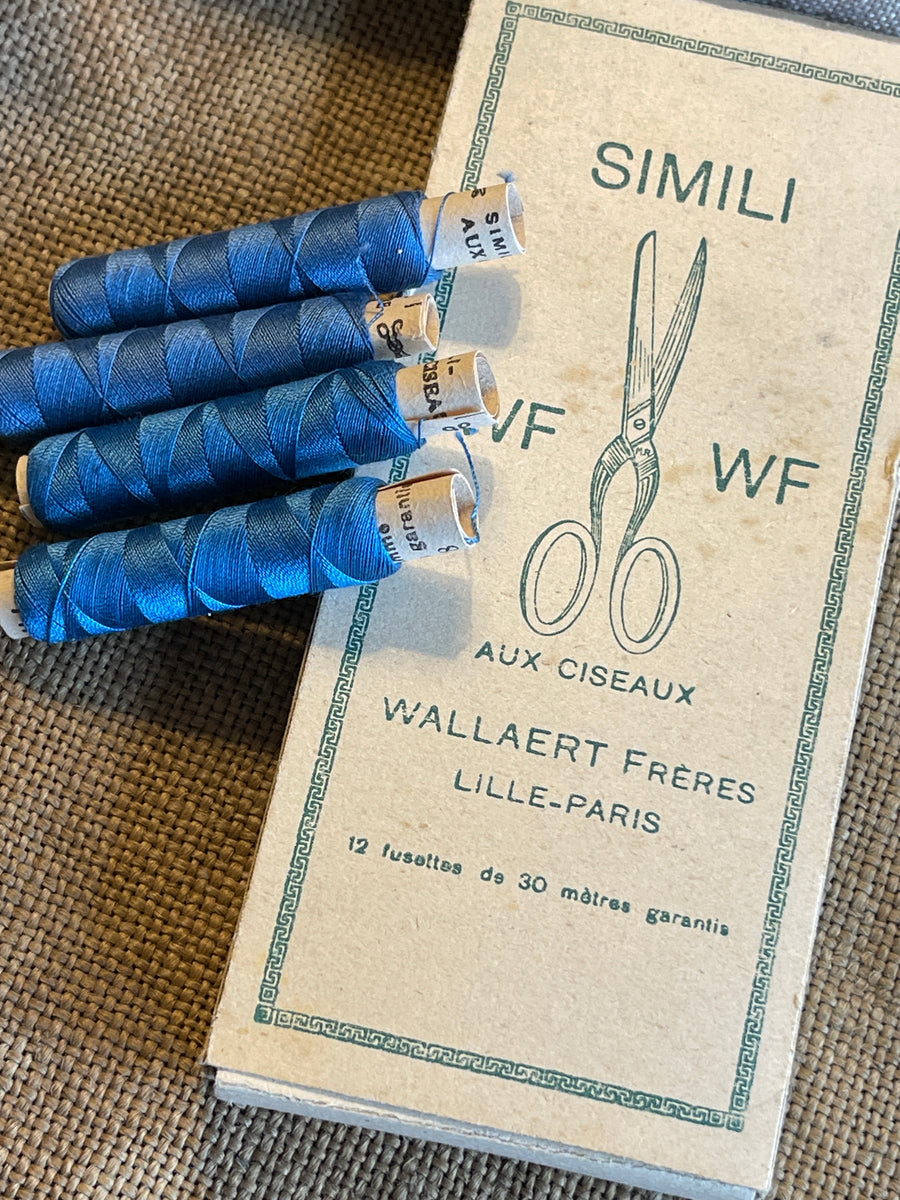 Haberdashery Collection of Blue Simili Wallaert Freres Silk Threads ...