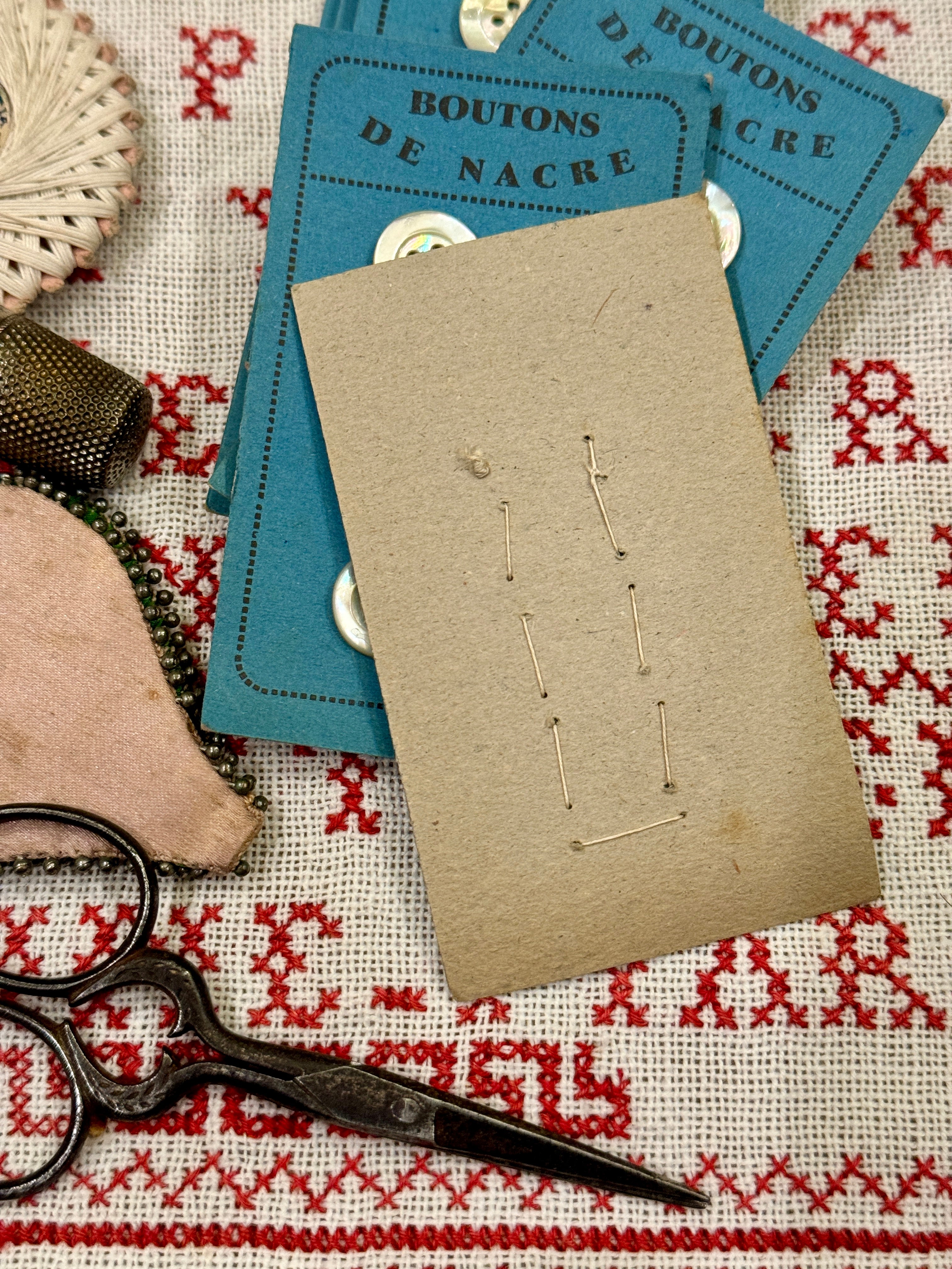 French .50"  "Boutons de Nacre" Cards