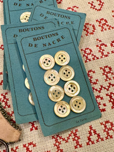 French .50"  "Boutons de Nacre" Cards
