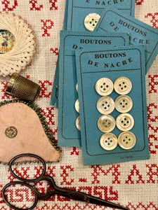 French .50"  "Boutons de Nacre" Cards