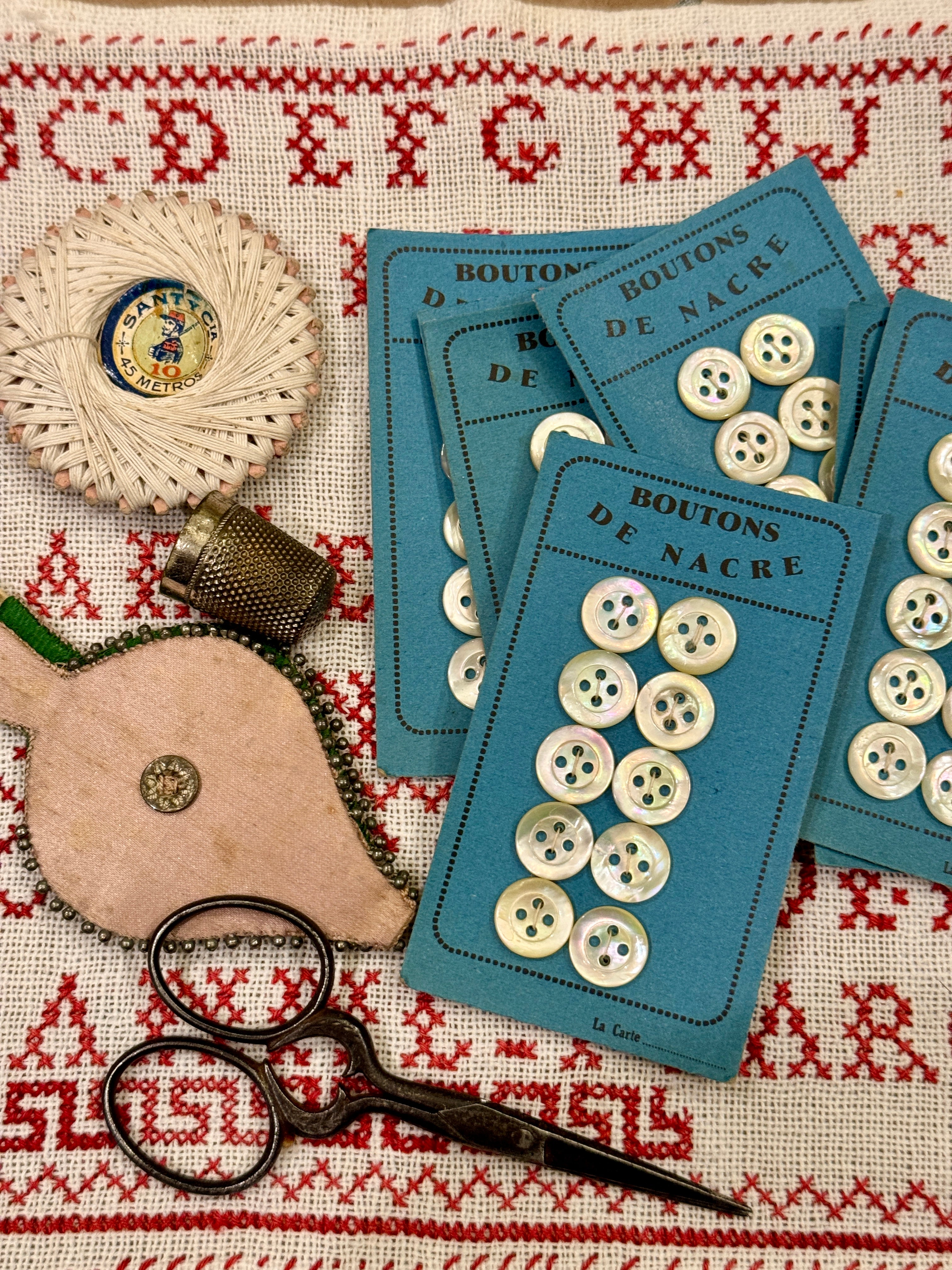 French .45 "Boutons de Nacre" cards