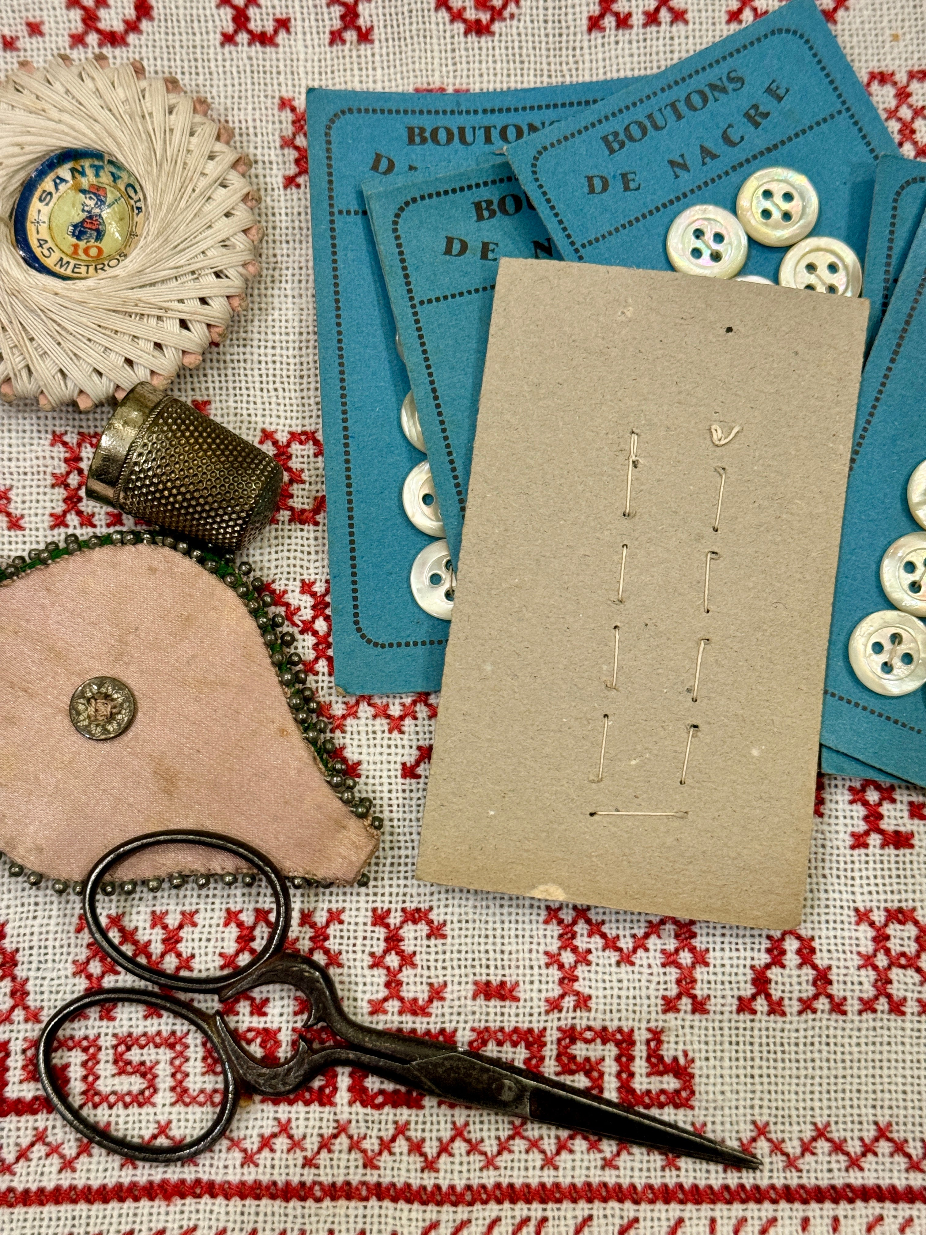 French .45 "Boutons de Nacre" cards
