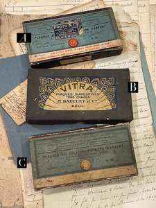 Original Antique French Paper Boxes