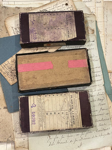Original Antique French Paper Boxes