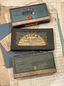 Original Antique French Paper Boxes