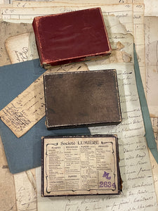 Original Antique French Paper Boxes