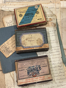 Original Antique French Paper Boxes