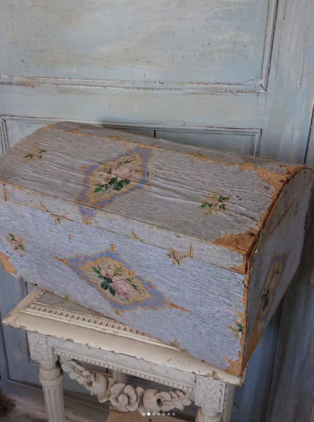 RESERVED Antique 1700s - 1800s French Marriage Chest