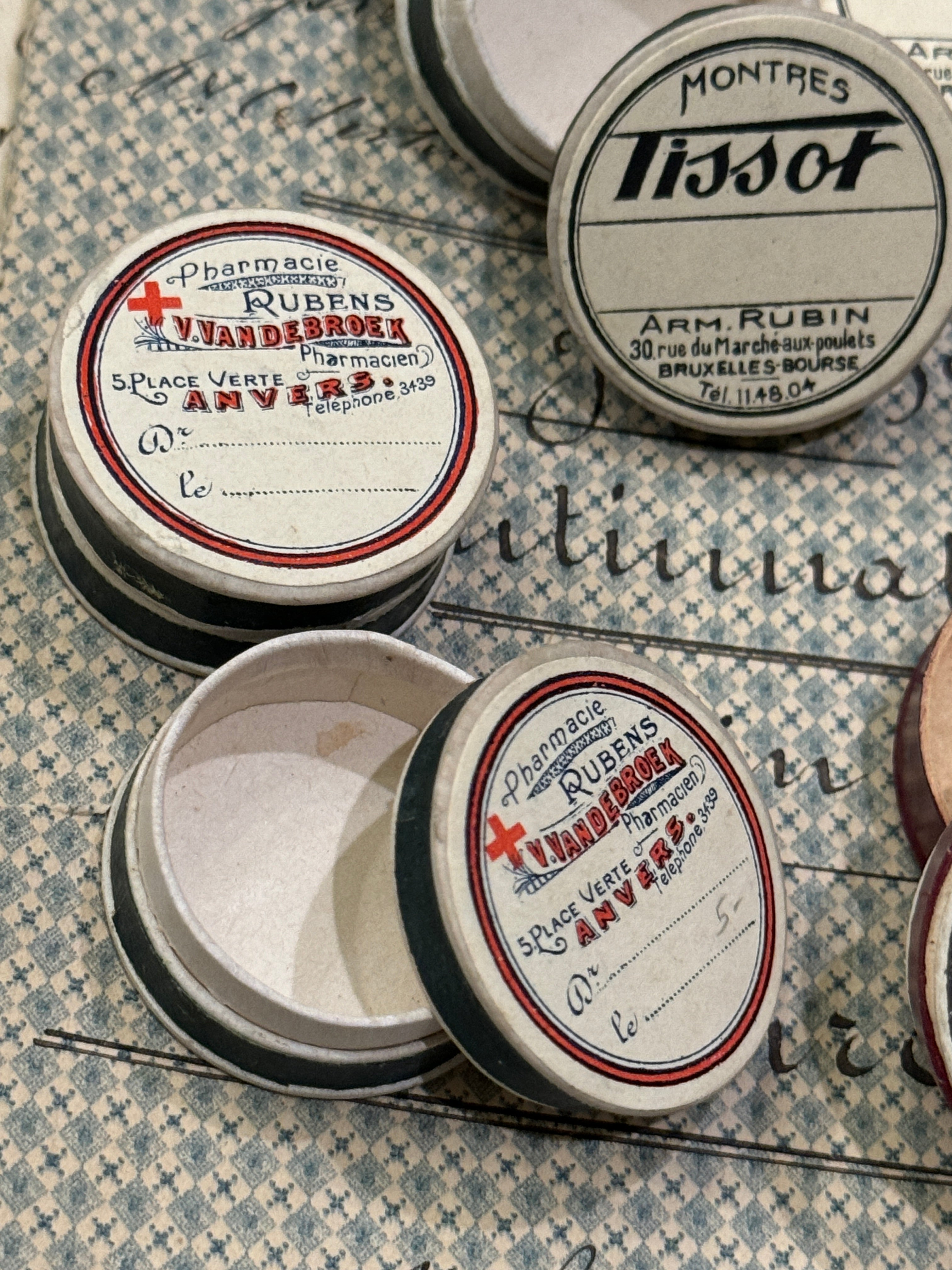 Antique French Apothecary Boxes - ASST.