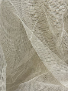 Large Tulle Wedding Veil with Velvet Flowers