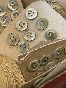 Antique French Button Cards