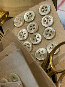 Antique French Button Cards