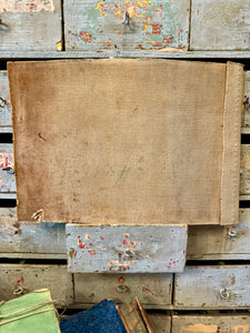 Antique Timeworn Early French Landscape Canvas