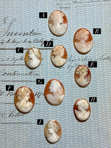 Carved Italian Shell Cameos Circa 1800s - B
